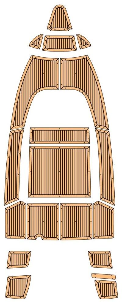 Custom cur teak decking
