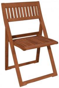 Teak folding chair