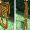 Small Gloss Teak Folding Chair