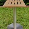 teak slat table